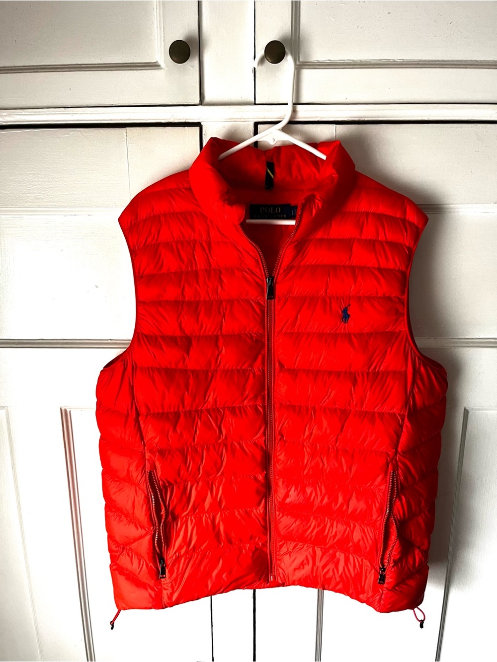 Polo Ralph Lauren Orange Quilted Puffer Vest - Men’s Size L